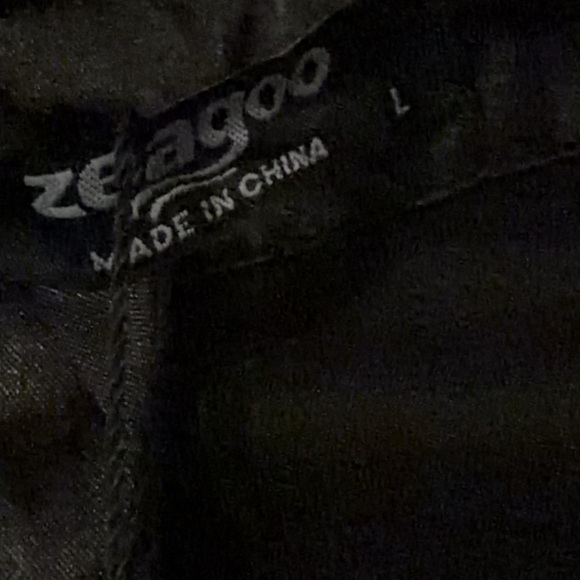 Elegant Black Satin Women's Shirt Dress - Picture 3 of 6